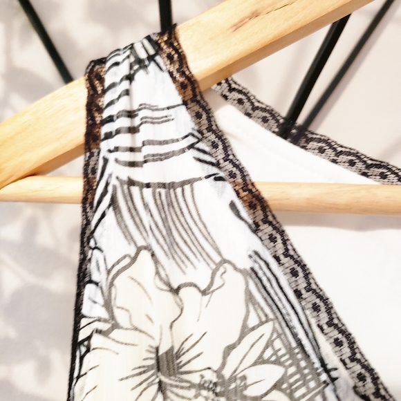 MAX STUDIO | FLOWY CHIFFON FLOWERED MAXI DRESS, 12 - Picture 9 of 13